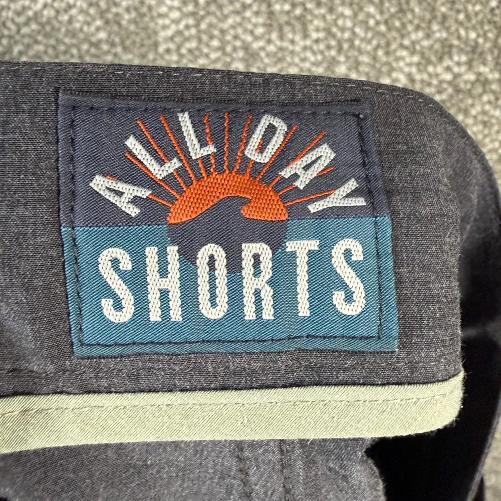 Faherty All Day Shorts Men 38 Grey Heathered Hybrid Stretch Performance‎ Swim